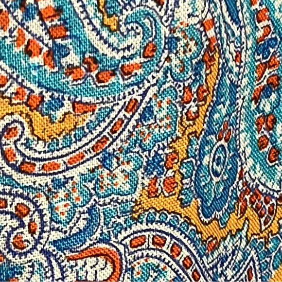 Ralph Lauren Purple Label Men Linen Casual Button Shirt Italy Paisley Sz Large - Picture 5 of 9